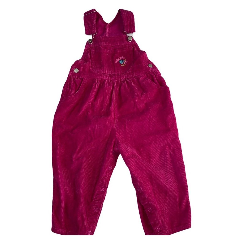 Osh Kosh B'Gosh Pink Vintage Corduroy Overalls 2T